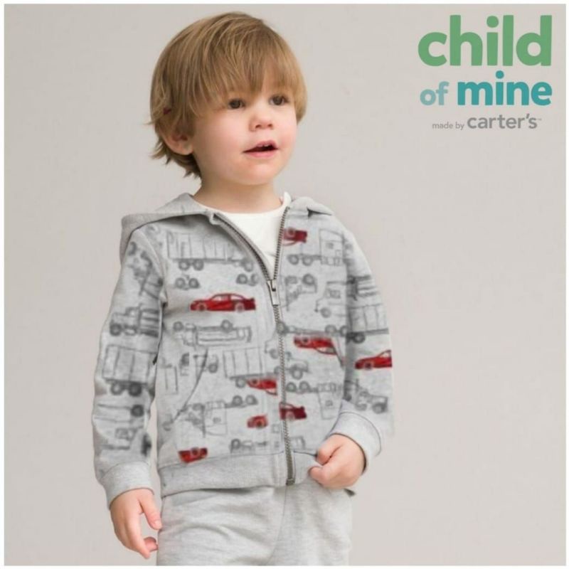 Sweater Hoodie Baby Carters Jaket Hoodie Zipper Anak Oshkosh Jaket Bayi Carter's