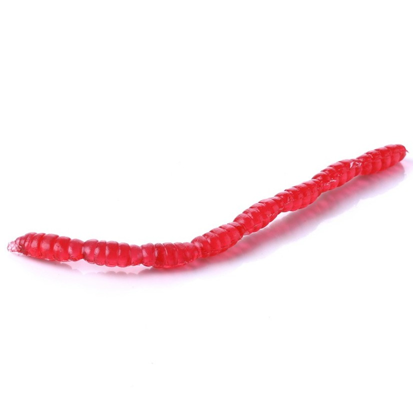 HENGJIA 100pcs/packet Soft Umpan Cacing SoftWorm Pancing Swimbait Ikan Fishing Lure Bait Bass Tackle