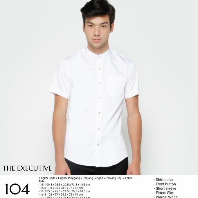 Star Seller The Executive - Kemeja Koko Lengan Pendek - 065, L