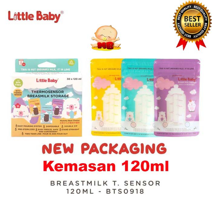 Kantong ASI Thermal Sensor Little Baby 120 ml / 200 ml 1 pack isi 30 pcs