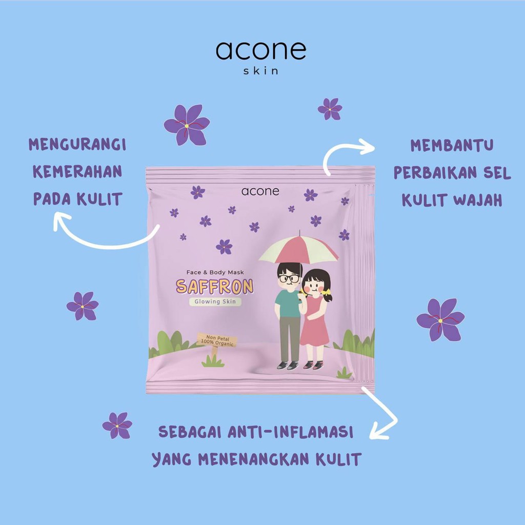 BPOM 10gr MASKER ORGANIK NON PETAL ACONE FACE AND BODY MASK / ORGANIK MASK BY ACONE [ACONE]