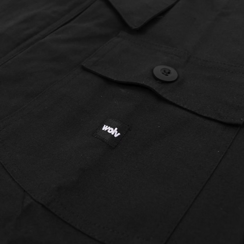 ORIGINAL WOLV Jaket Aero Jaket Bomber Jaket Pilot Hitam
