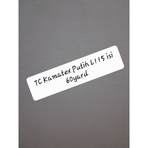 Kain Tetoron Cotton / TC merk Kamatex Lebar 115 cm isi 60 yard Putih