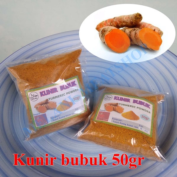 

Kunir Bubuk Rempah Bumbu 50gr Turmeric Powder Kemasan Plastik 50 gr