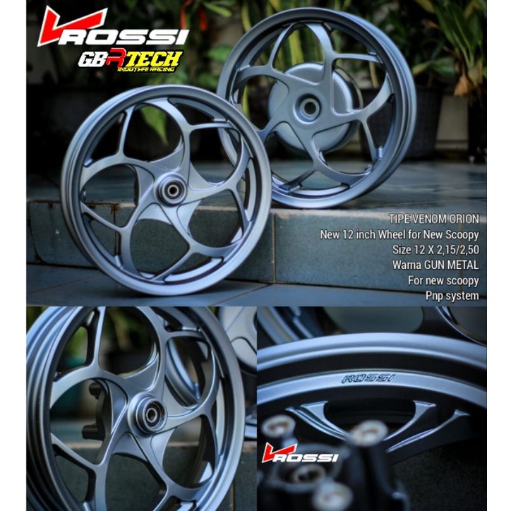 VELG VROSSI VENOM ORION UK 185 215 RING 12 BEAT SCOOPY GENIO VARIO 110