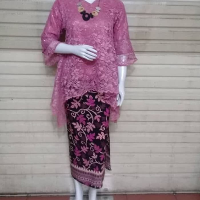 Setelan kebaya brukat rinjani fashion kekinian