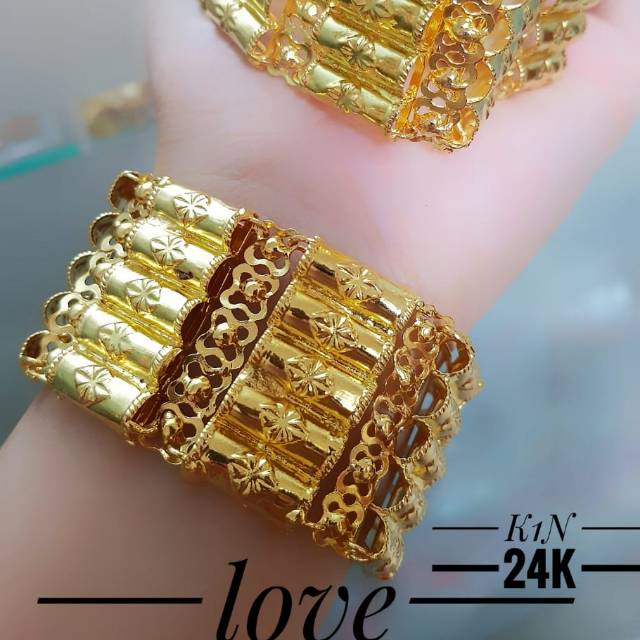 Xuping gelang lapis emas 24k 2905h