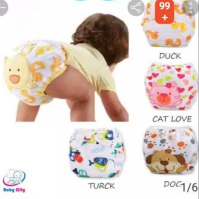 CLODI POPOK KAIN BAYI/CLODI CUCI ULANG/TANPA INSERT