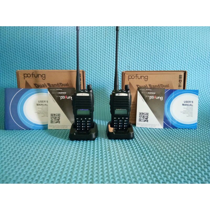 HT POFUNG UV82 Dual Band, Dual PTT dan Radio Fm