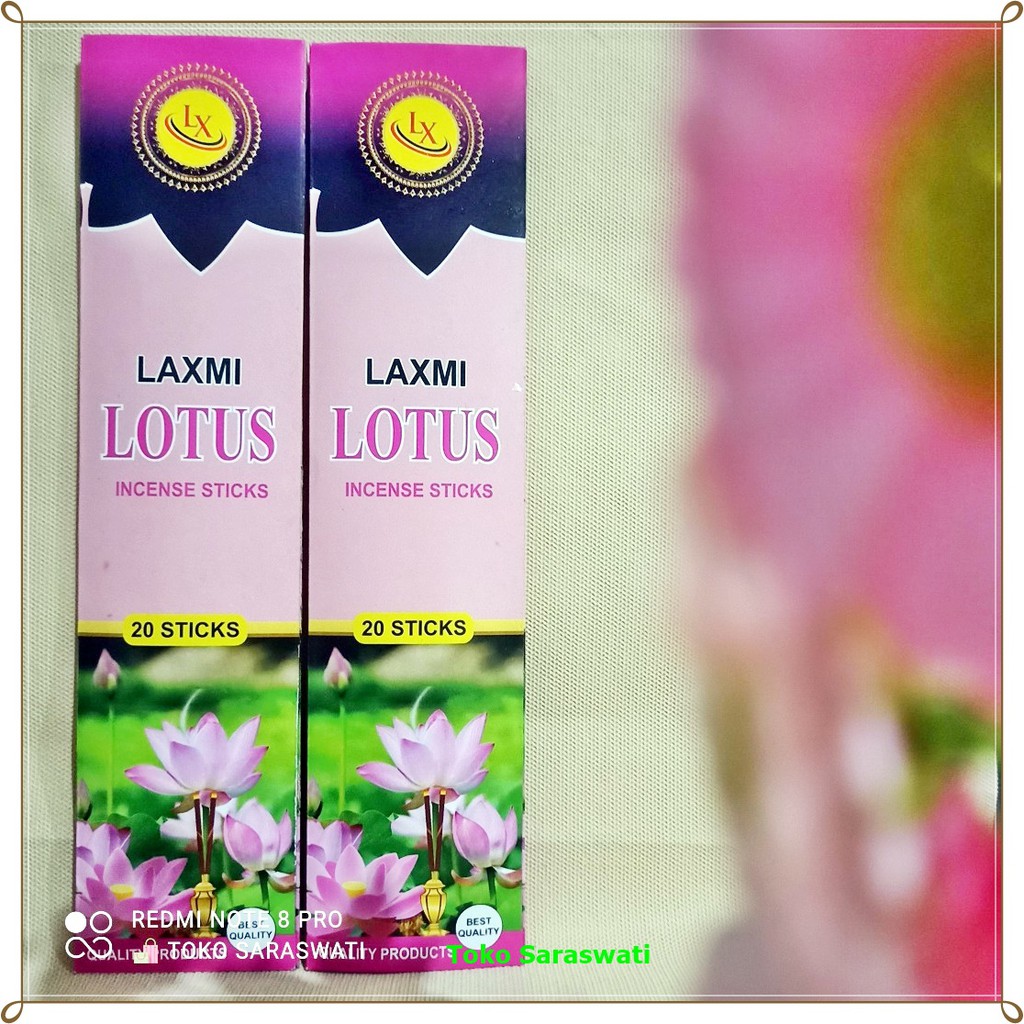 Hio Dupa Wangi Aromaterapi Soft Lotus Laxmi Isi 20 Stik