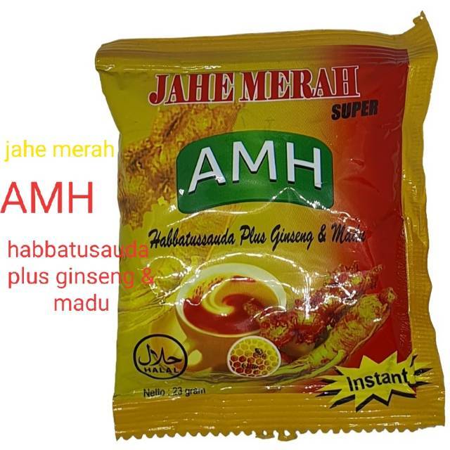 Jahe Merah Instan Amh 1 Renceng 12 Sachet Shopee Indonesia 7620