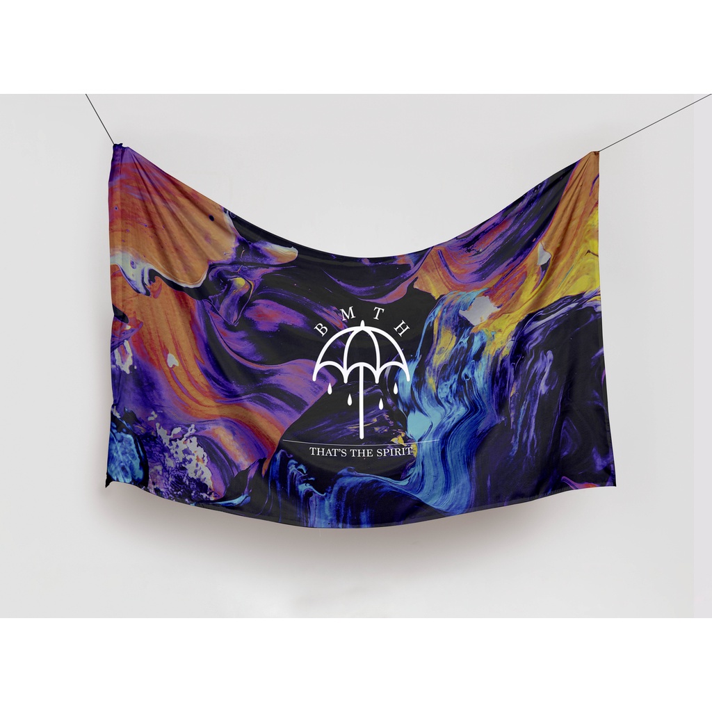 FLAG MUSIK BAND BMTH SEMPITERNAL BENDERA  POSTER KAIN AESTHETIC
