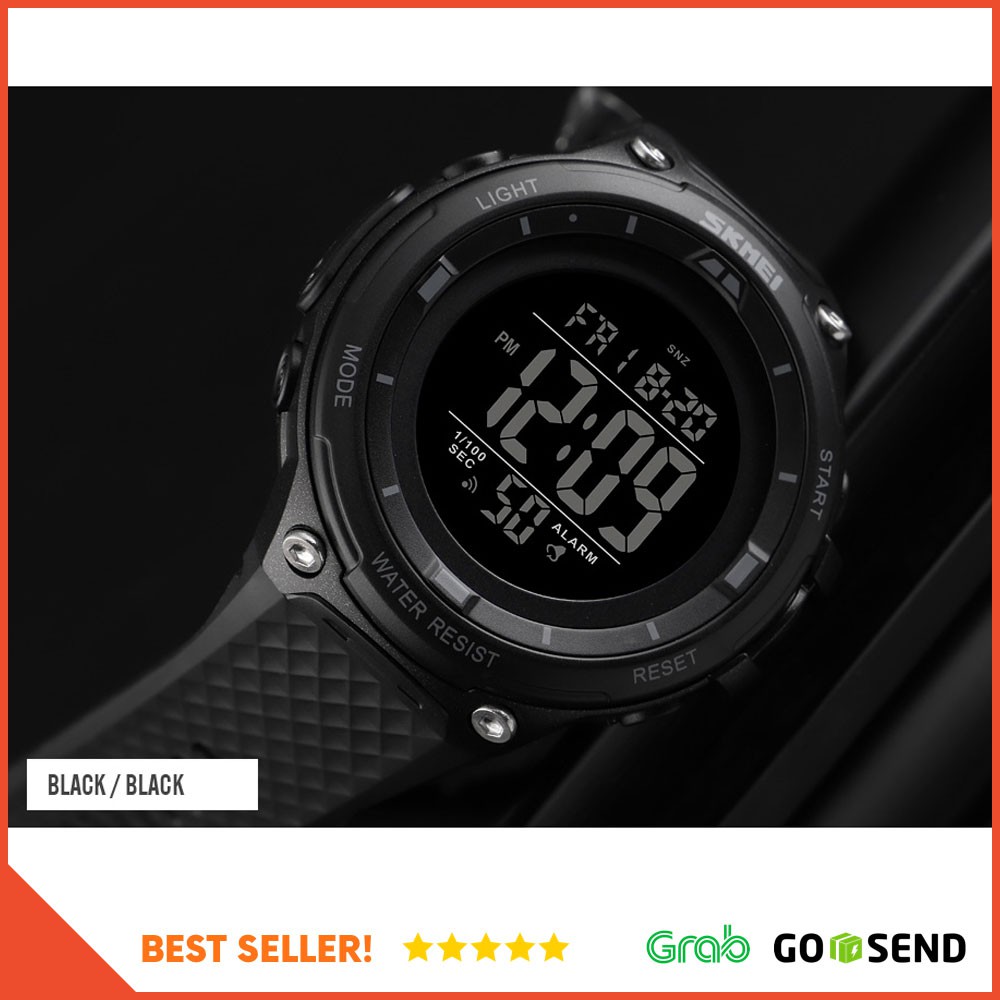 SKMEI Jam Tangan Digital Sporty Pria - 1441 - Black/Black