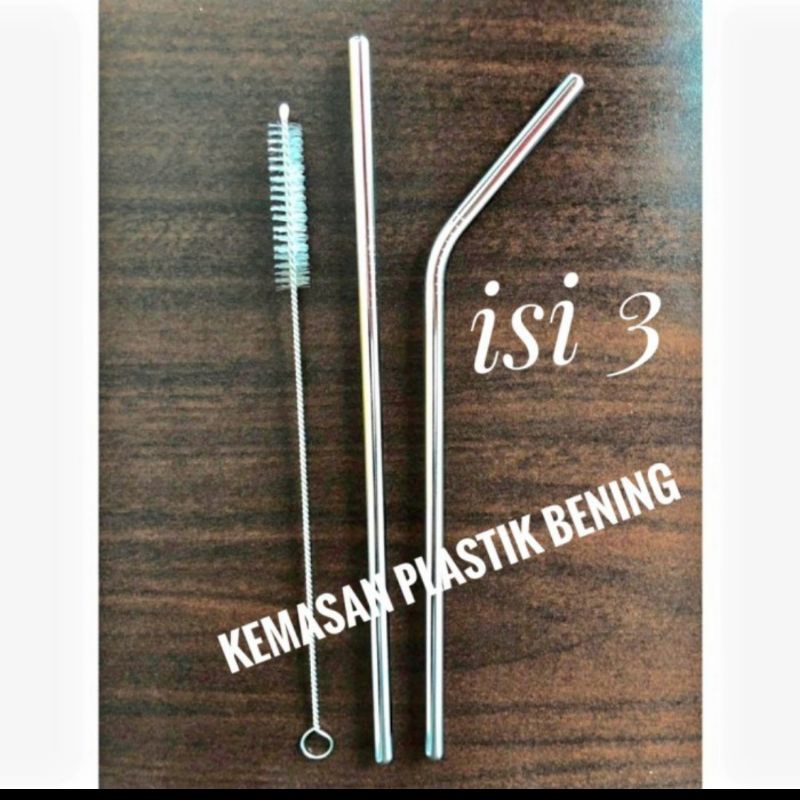 sedotan stainless souvenir sedotan stainless sedotan set stainless bandun