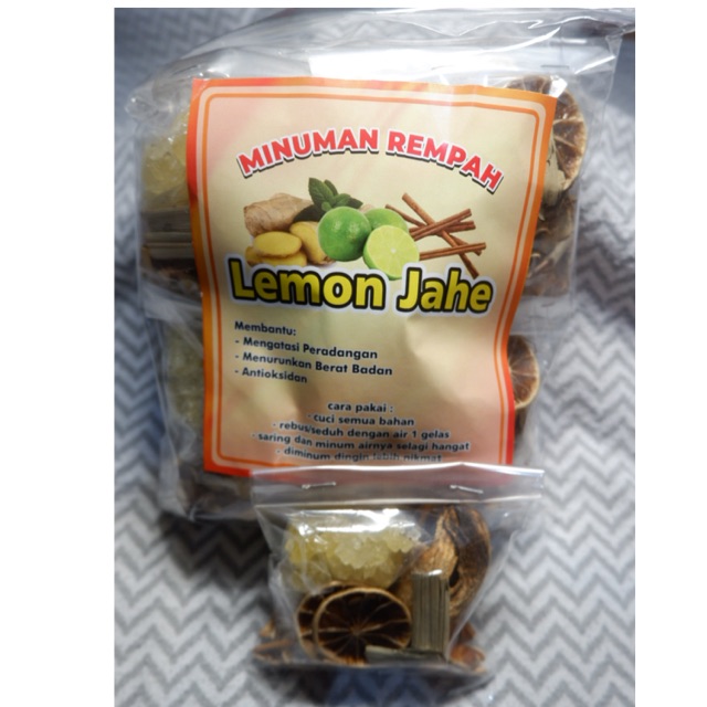 

Lemon jahe minuman herbal