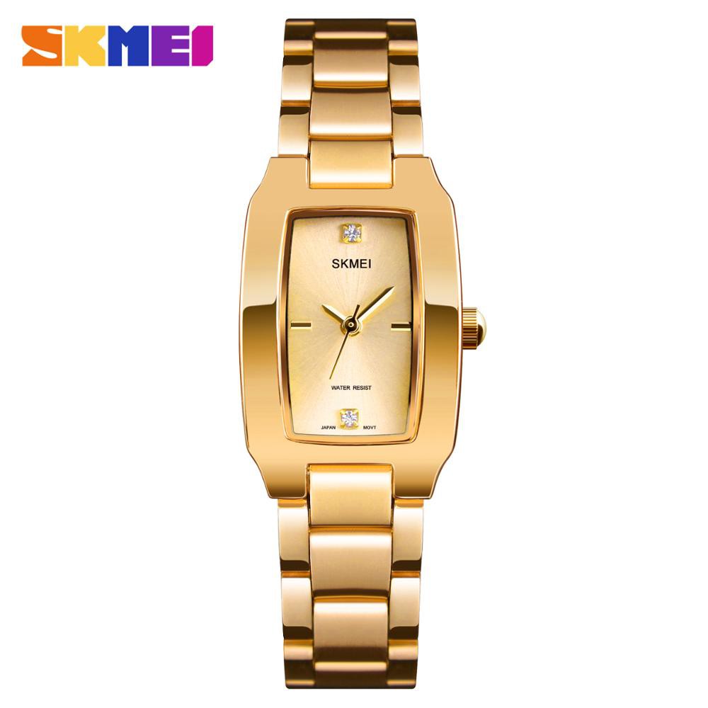 Download Jam Tangan Wanita Analog Skmei 1400 Gold Wanita Water ...