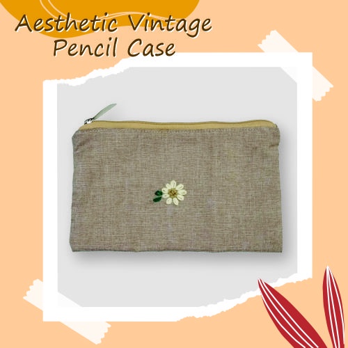 

AESTHETIC VINTAGE PENCIL CASE (KHAKI)