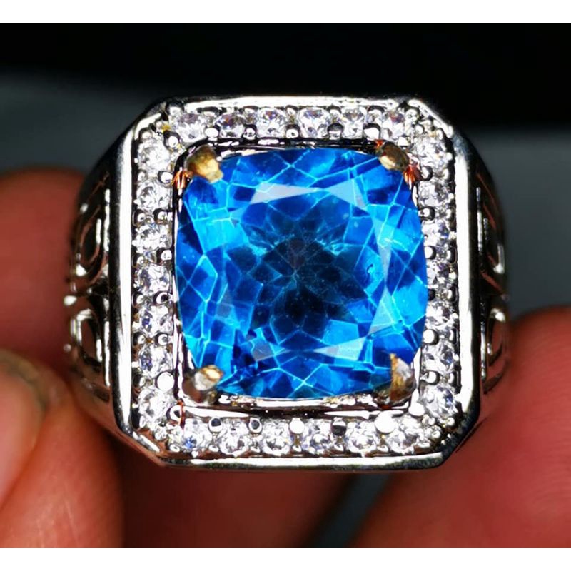 Blue topaz London crystal + memo