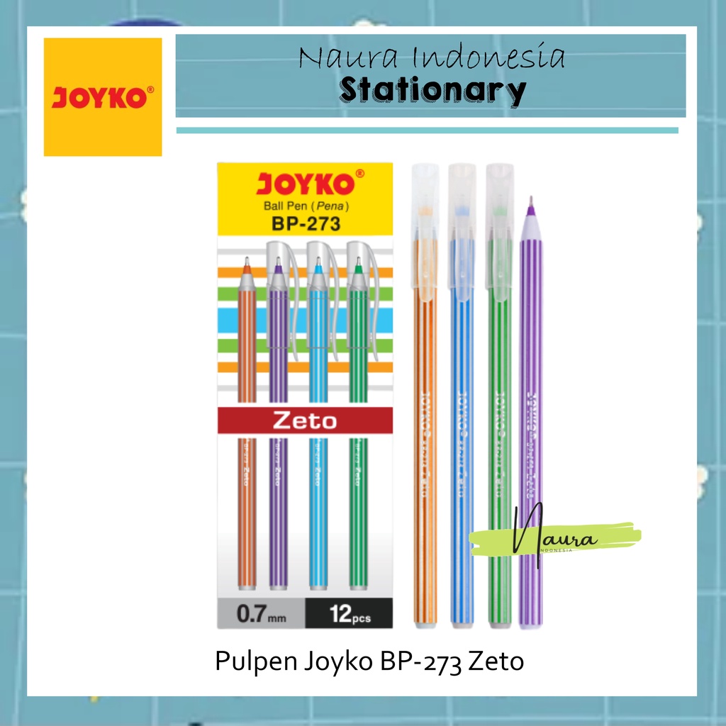 

Pen Zeto BP-273 Joyko Pulpen Joyko (12Pcs)