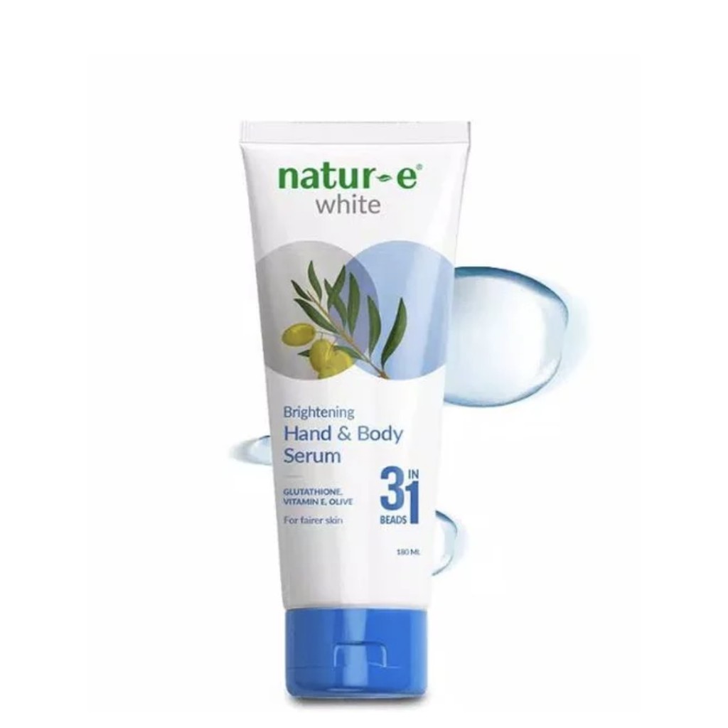 Natur-E White Brightening Hand and Body Serum 180ml