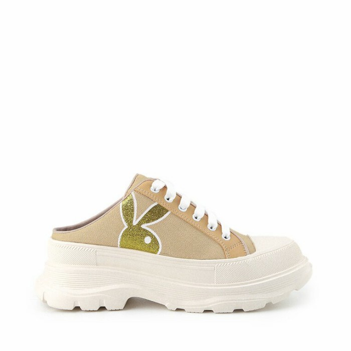 PLAYBOY - SEPATU SNEAKER WANITA ORIGINAL- SARTY - Cream