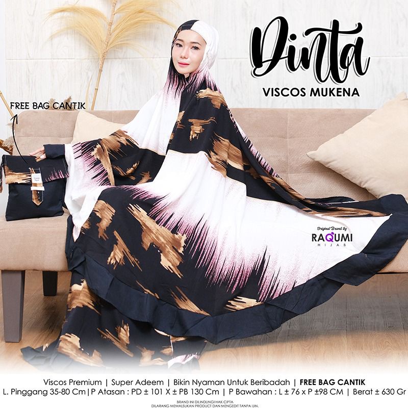 DINDA VISCOS MUKENA FREE BAG CANTIK BY ORI RAQUMI HIJAB