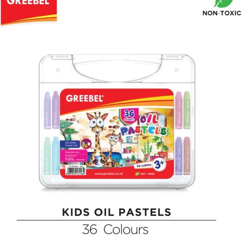 

Model baru - GREEBEL Kids Oil Pastel 36 Warna crayon greebel 36 colours !