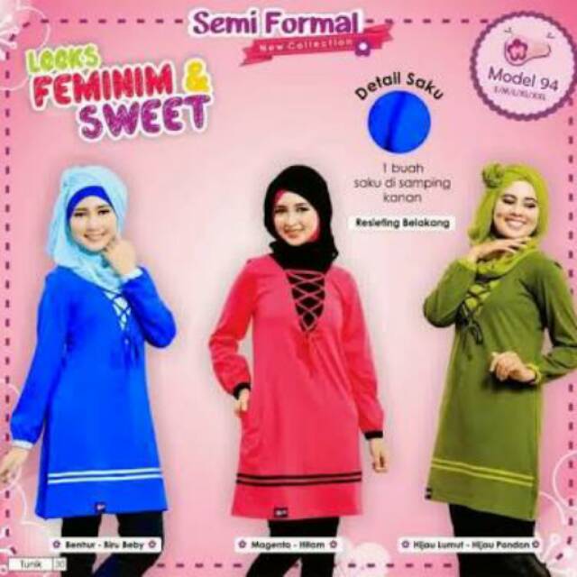 TUNIK MUTIF DISKON / ATASAN MUTIF (94) Size L