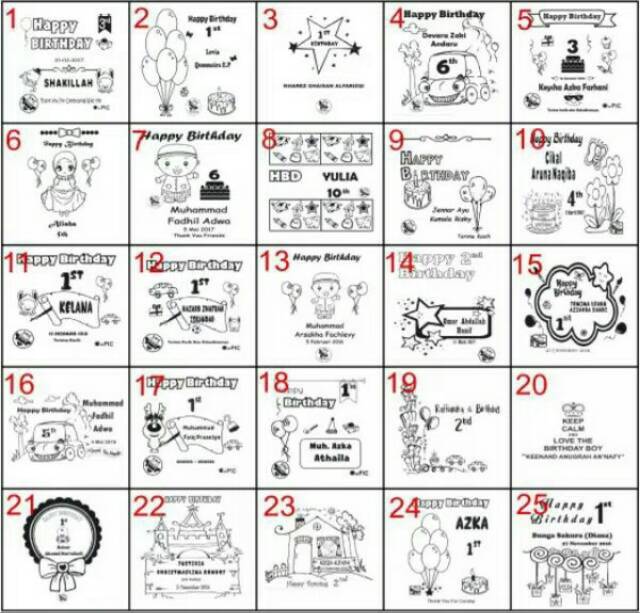 Souvenir Tas Ultah Murah/ Free Sablon/ F20X25-4