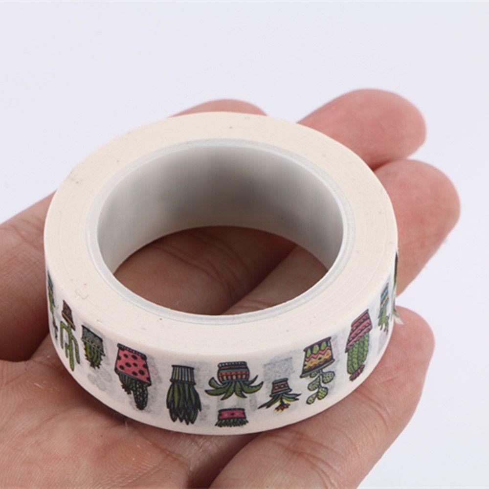 [Elegan] Tape Perekat Siswa Kantor Diary Dekorasi DIY Tanaman Masking Tape