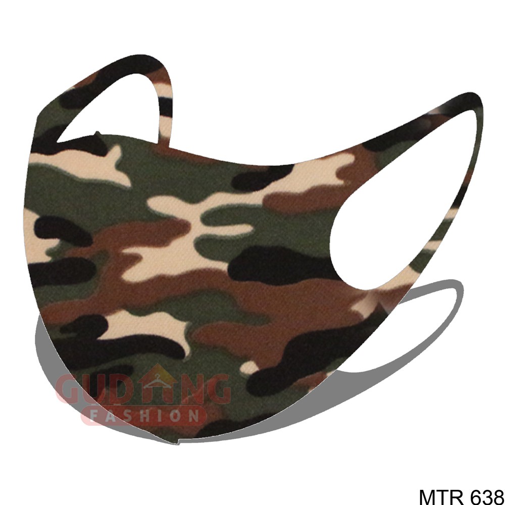 Masker Loreng Army Kain Scuba - MTR 638