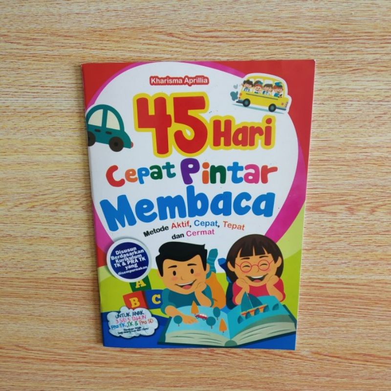 Buku Anak Paud TK 45 Hari Cepat Pintar Membaca - Sandro,Belajar Membaca