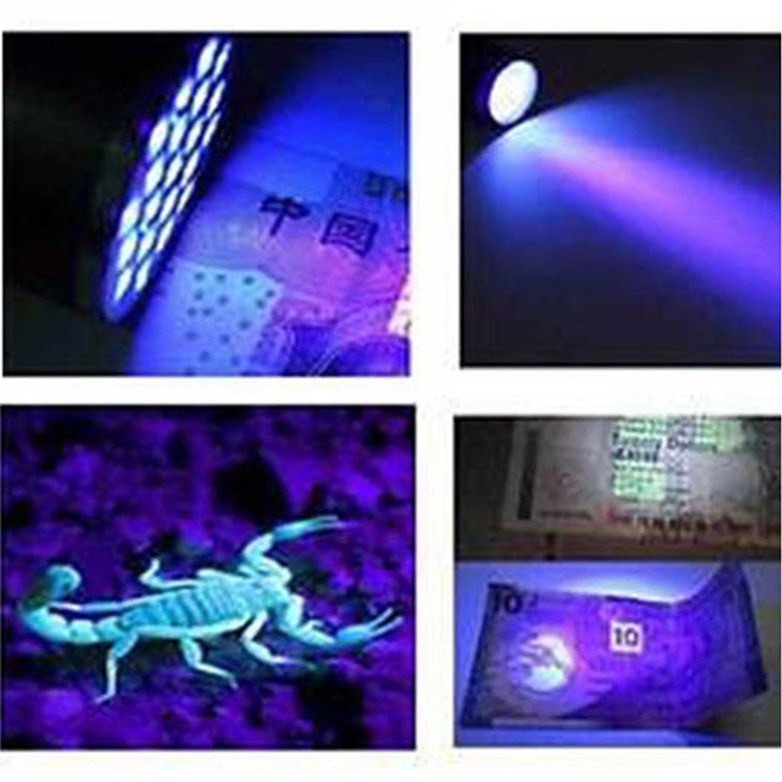 Senter LED UV Ultra Violet Anti Air - Senter Ultraviolet Casing Aluminium