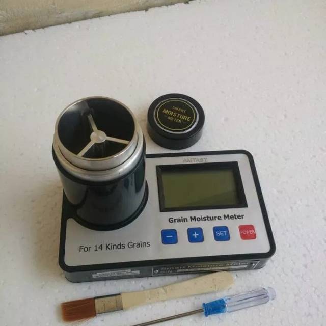 Grain moisture meter adalah alat ukur kadar air beras, cengkeh, gabah JV006 (14 macam biji-bijian)
