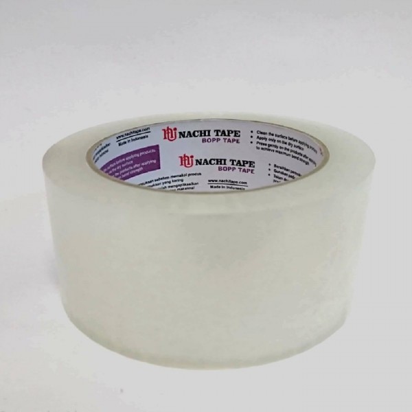 NACHI tape coklat Lakban Besar bening Murah/ Tape/ Opp Tape 90 yard 2 inch 48mm