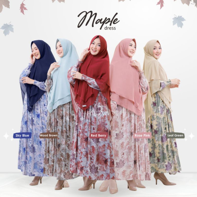 Maple Dress Gamis Falova