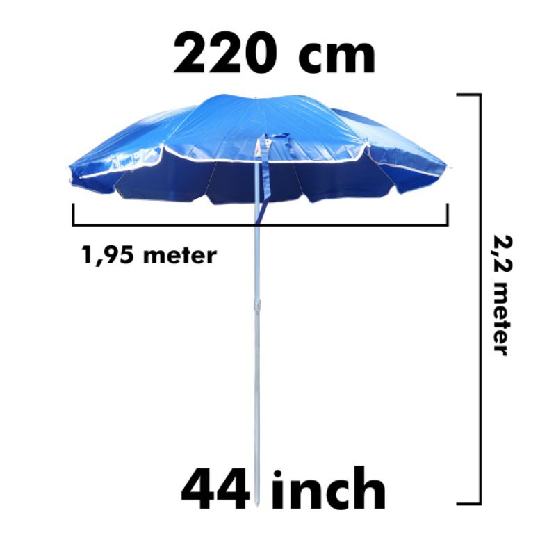 Payung Taman Tenda Jualan Murah  UK 44 inch =110-220cm