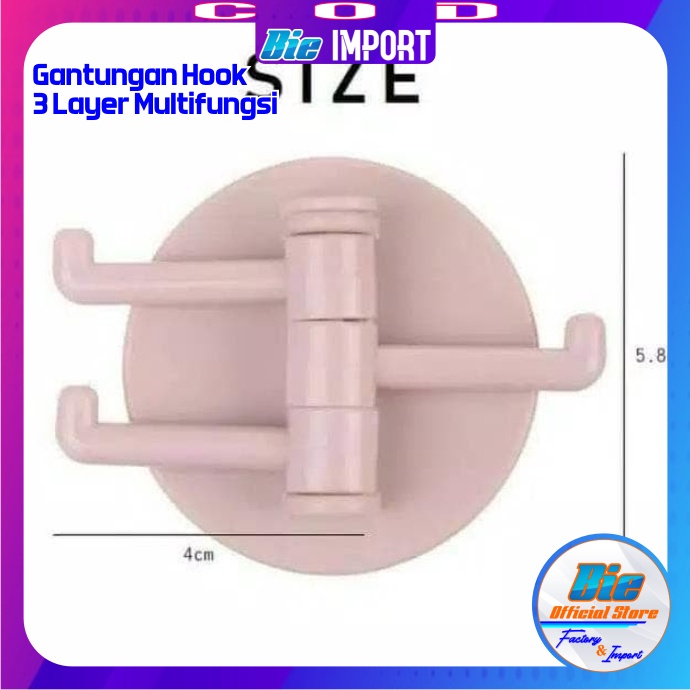 Cantolan Hook / Gantungan 3 Layer Multifungsi Impor Best Seller