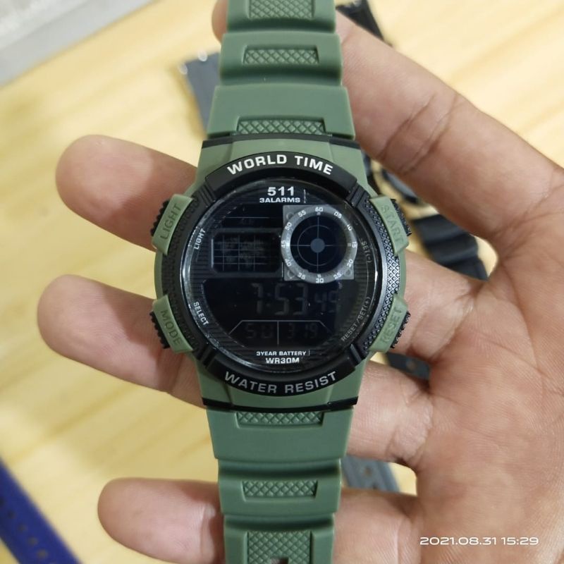 Jam Tangan Pria Digital 511 Tahan Air Gratis Ongkir