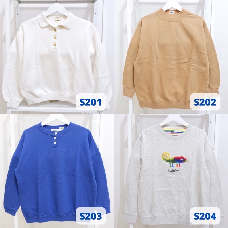 Crewneck Gemoy | Sweater Second Branded Original All Brand | Crewneck Sweater Murah