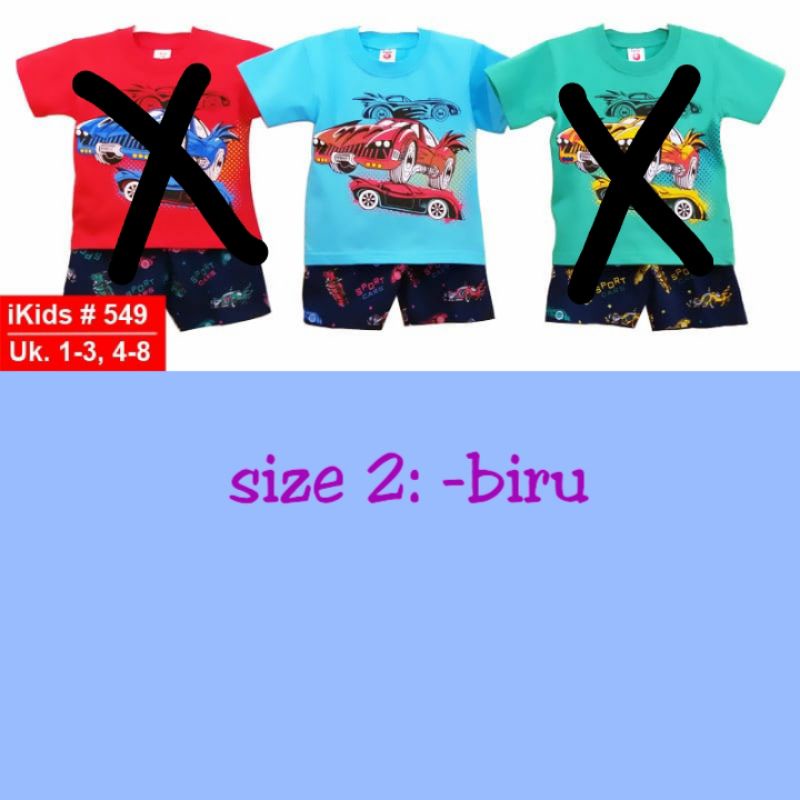 setelan pendek ikids