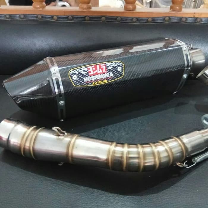axs438 Knalpot Xmax 250 Fullsystem Yoshimura R77 Carbon