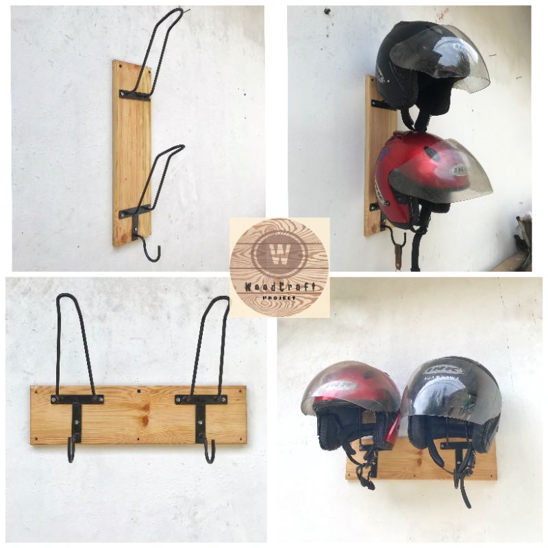 BESI + KAYU / GANTUNGAN HELM DAN KAYU FREE CANTOLAN / GANTUNGAN JAKET