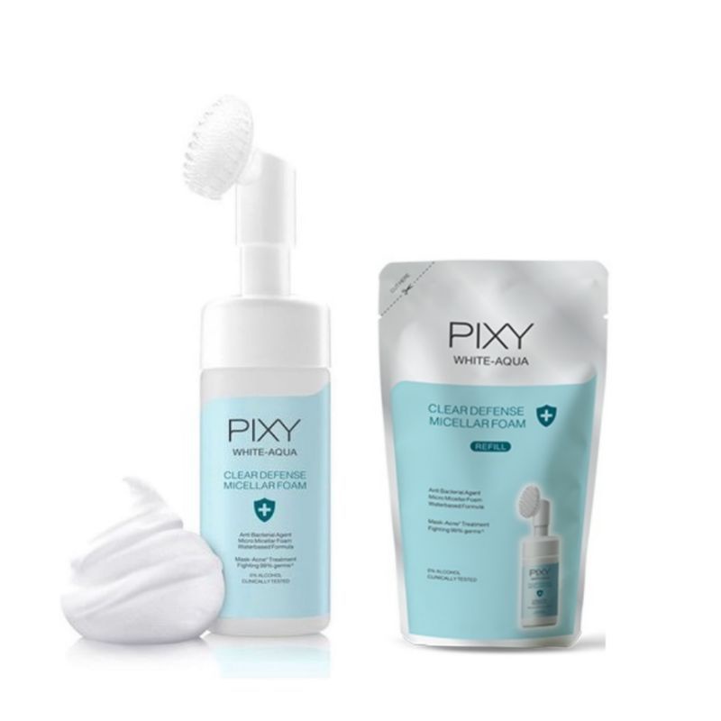 PIXY White-Aqua Clear Defense Micellar Foam