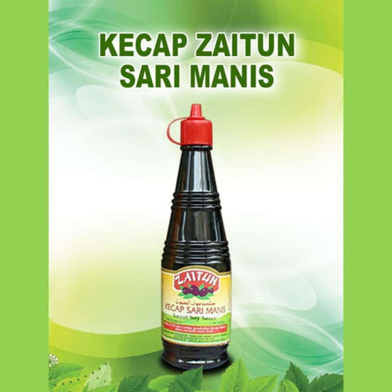 

Kecap Zaitun Manis 275 ml, Halal, Thayyib, Kedelai Hitam Kualitas Terbaik