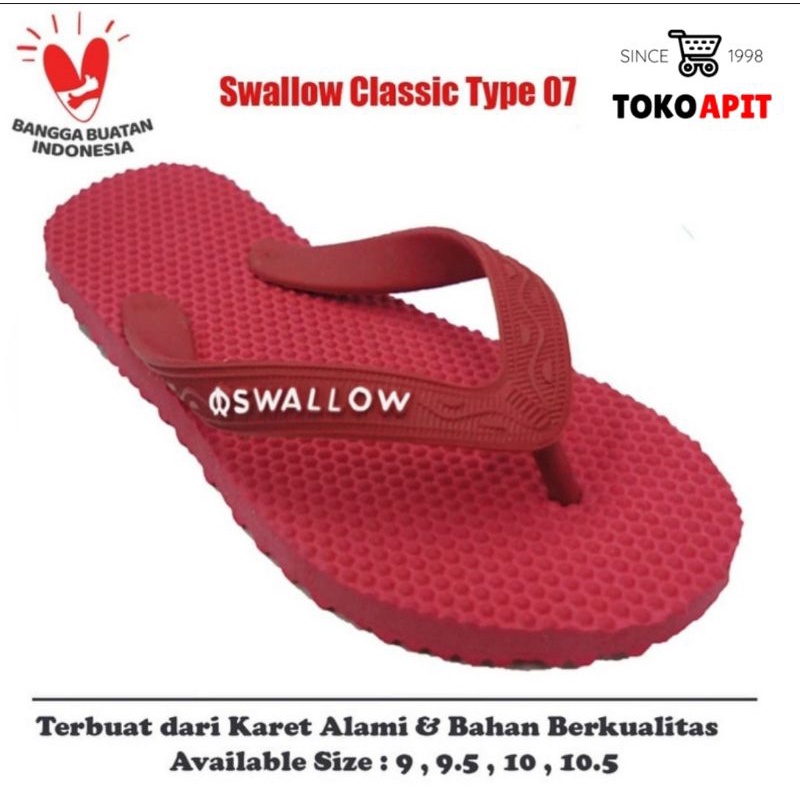 SENDAL SWALLOW ORIGINAL TYPE 07 / SENDAL JEPIT SWALLOW ASLI TERMURAH