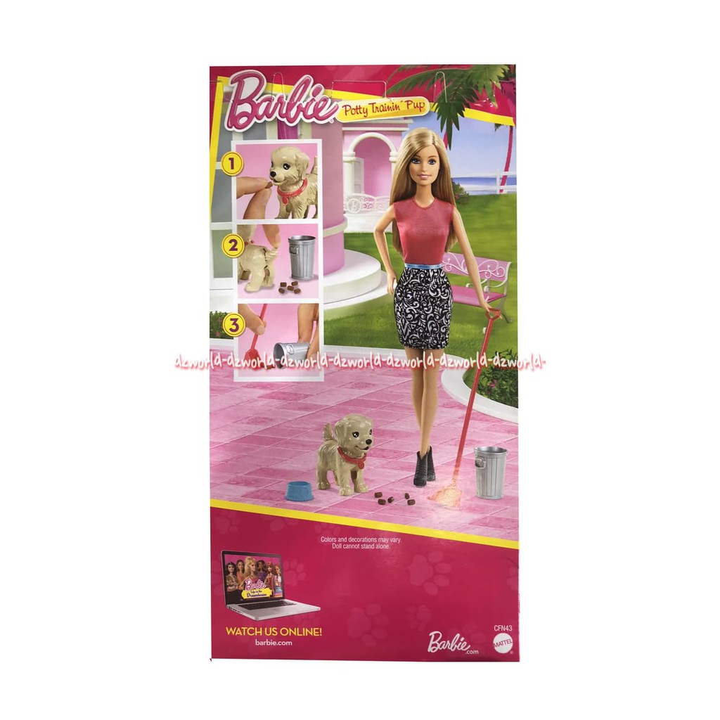 barbie potty training pups
