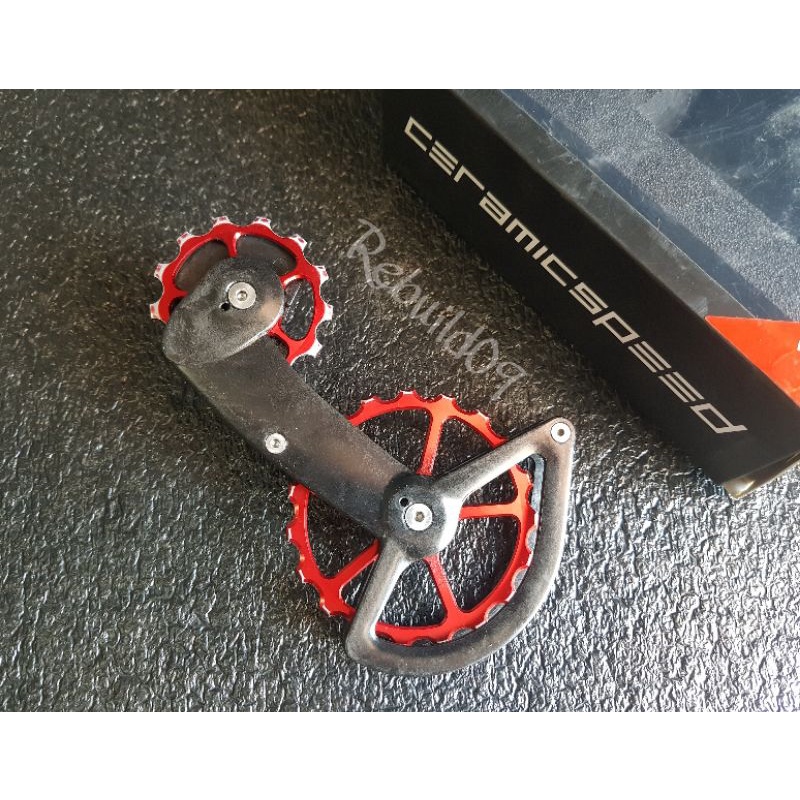 Ceramic Speed OSPW Coated System For Shimano Dura Ace 9100 9150 and ultegra R8000 Oversize Pulley Or