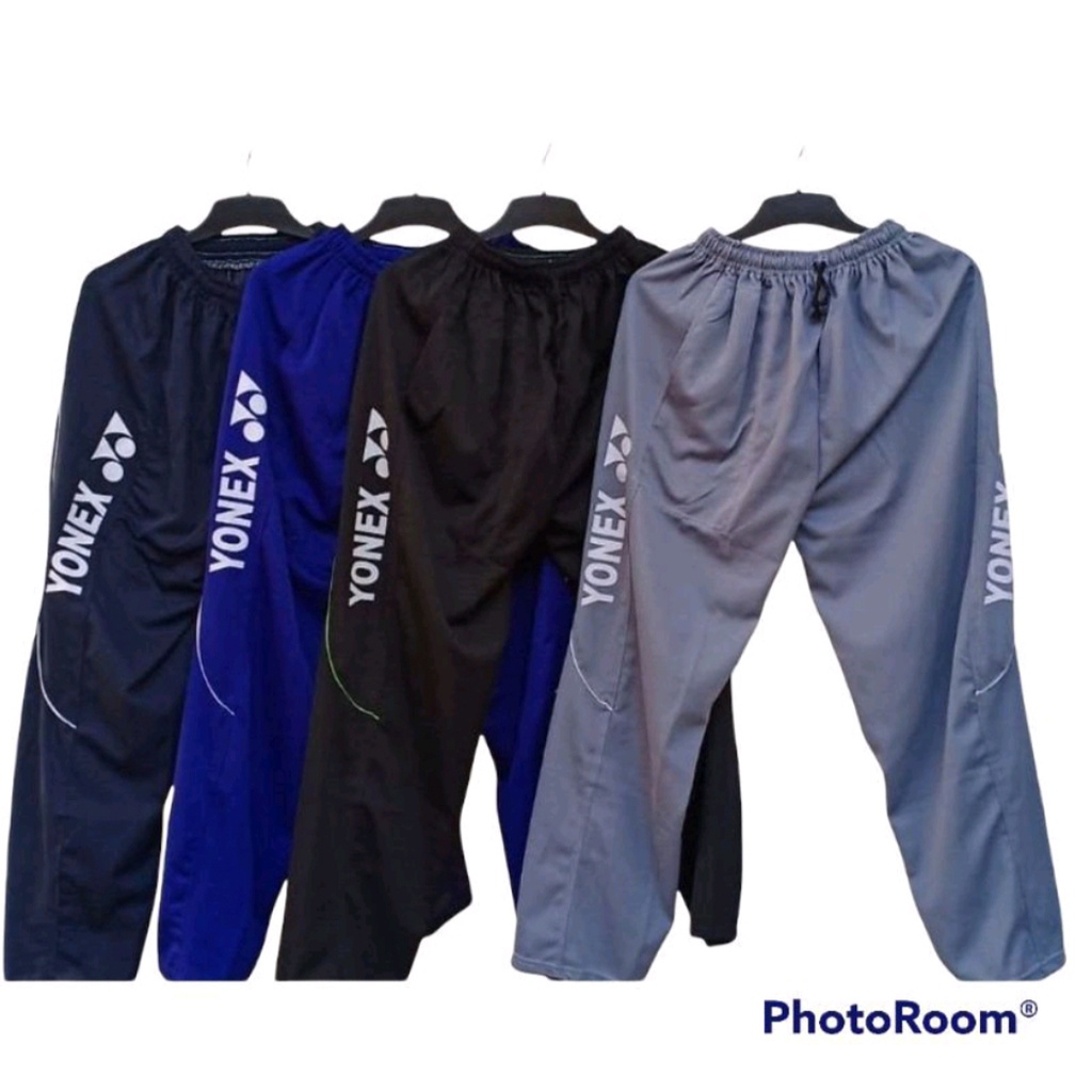 Celana training panjang sablon yonex/BUNGA