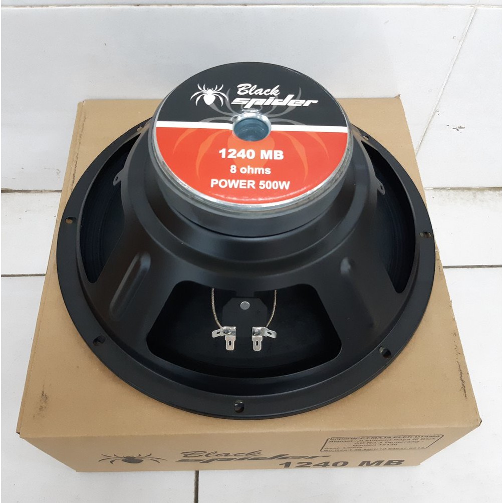 SPEAKER 12 INCH BLACKSPIDER BS-1240 KARAKTER MID LOW 500 WATT